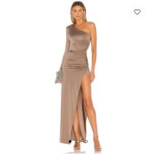 Michael Costello One Shoulder Dress